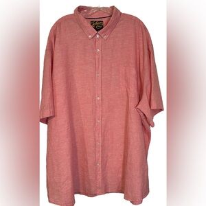 Johnny Bigg Red Button Down Collared Shirt‎ 5XL Pre-owned